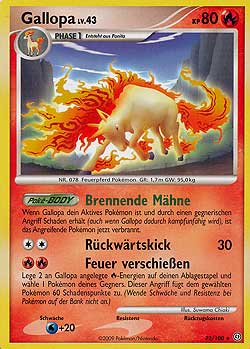Gallopa 22 — Stormfront (German Pokémon TCG card)