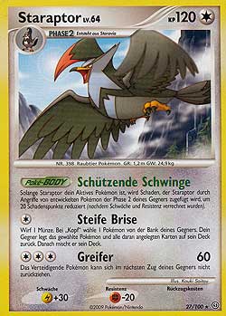Staraptor 27 — Stormfront (German Pokémon TCG card)