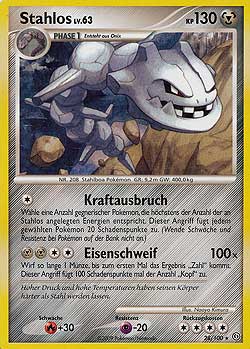 Stahlos 28 — Stormfront (German Pokémon TCG card)