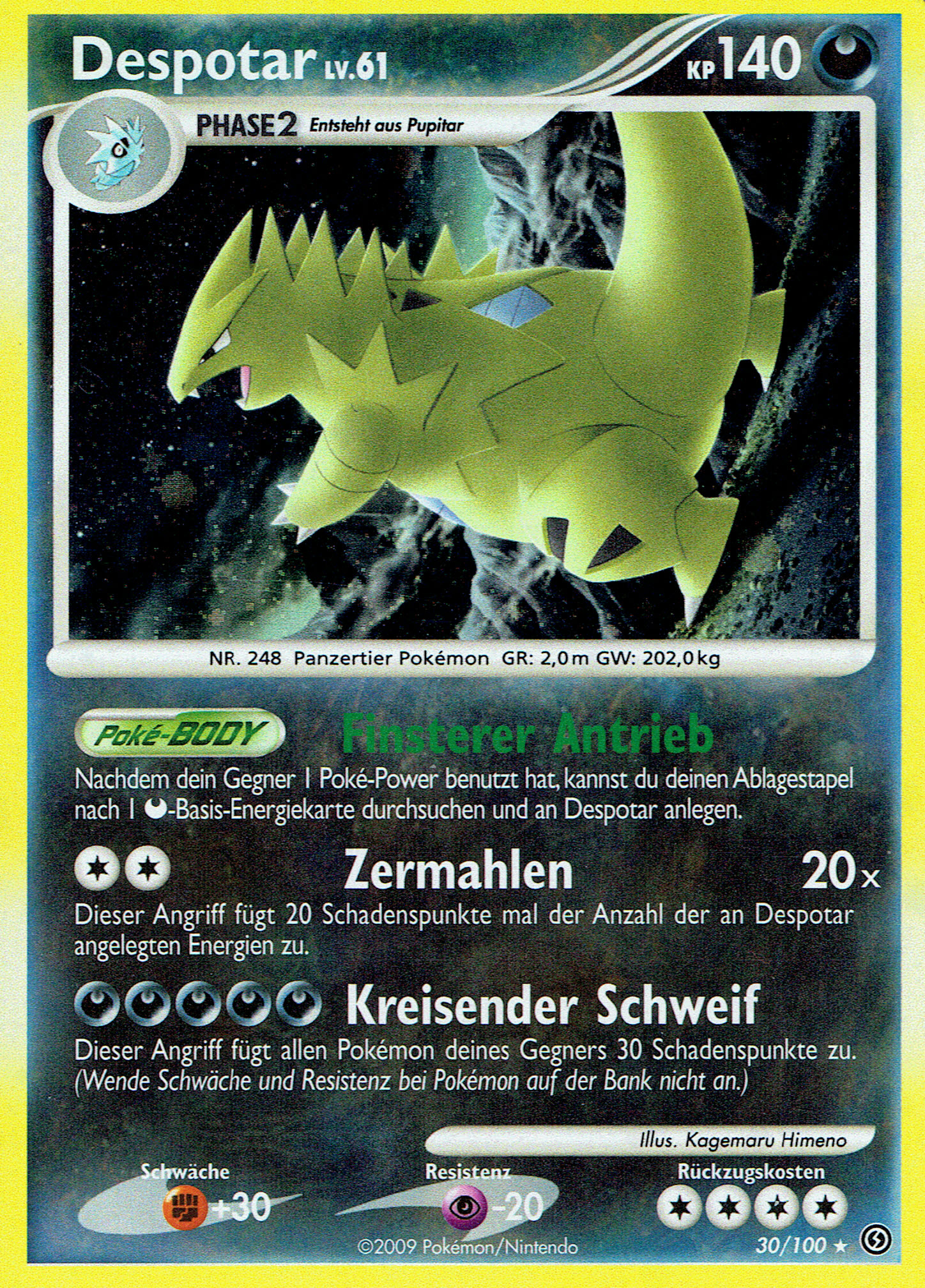Despotar 30 — Stormfront (German Pokémon TCG card)