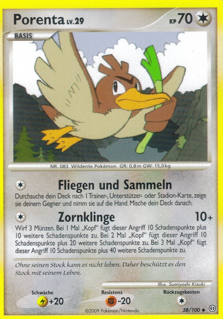 Porenta 38 — Stormfront (German Pokémon TCG card)