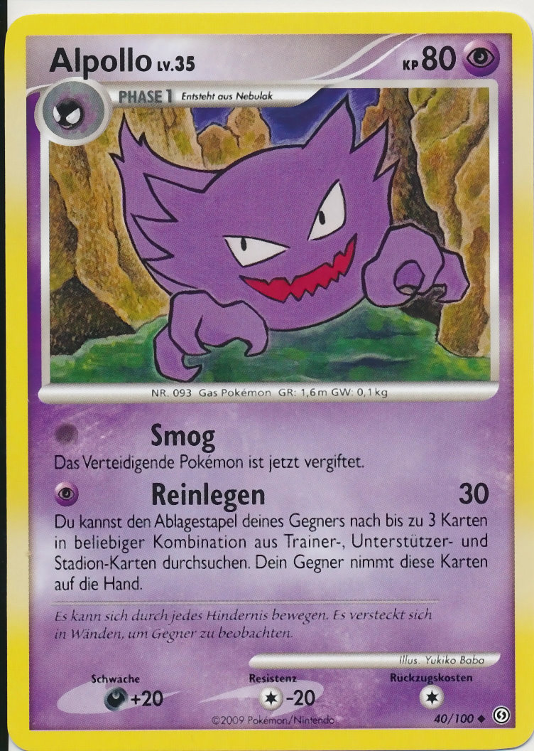 Alpollo 40 — Stormfront (German Pokémon TCG card)