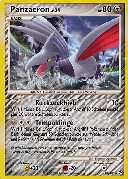 Panzaeron 51 — Stormfront (German Pokémon TCG card)