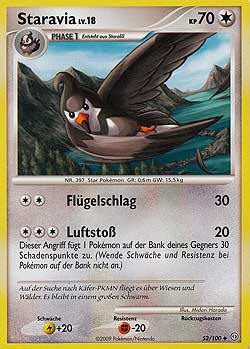 Staravia 52 — Stormfront (German Pokémon TCG card)