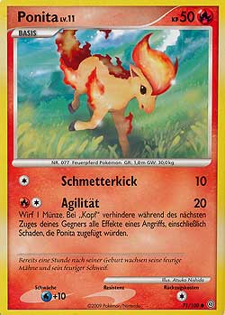 Ponita 71 — Stormfront (German Pokémon TCG card)
