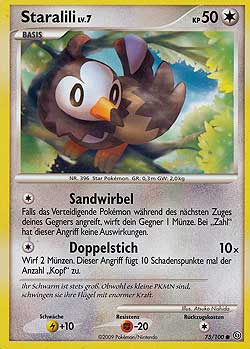 Staralili 75 — Stormfront (German Pokémon TCG card)