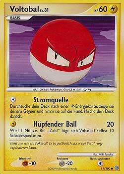 Voltobal 81 — Stormfront (German Pokémon TCG card)