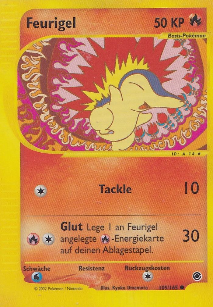 Feurigel 105 — Expedition Base Set (German Pokémon TCG card)