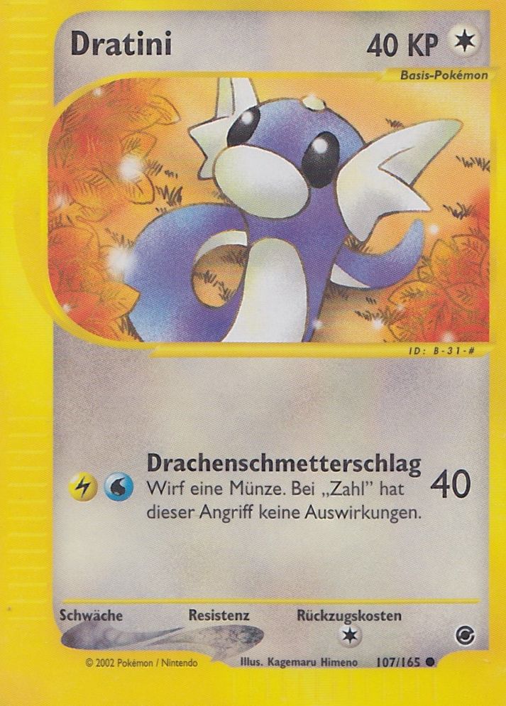Dratini 107 — Expedition Base Set (German Pokémon TCG card)