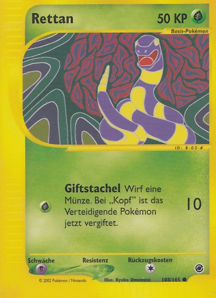 Rettan 108 — Expedition Base Set (German Pokémon TCG card)