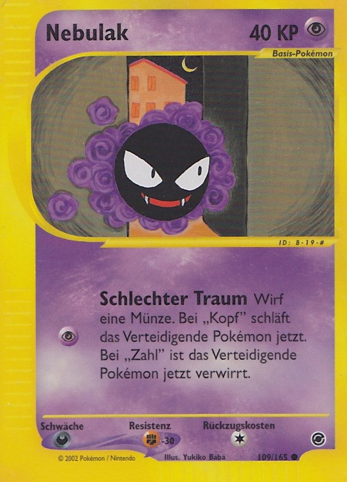 Nebulak 109 — Expedition Base Set (German Pokémon TCG card)