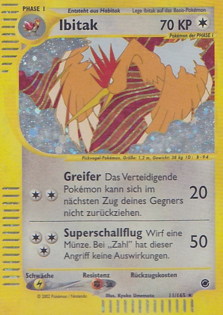 Ibitak 11 — Expedition Base Set (German Pokémon TCG card)