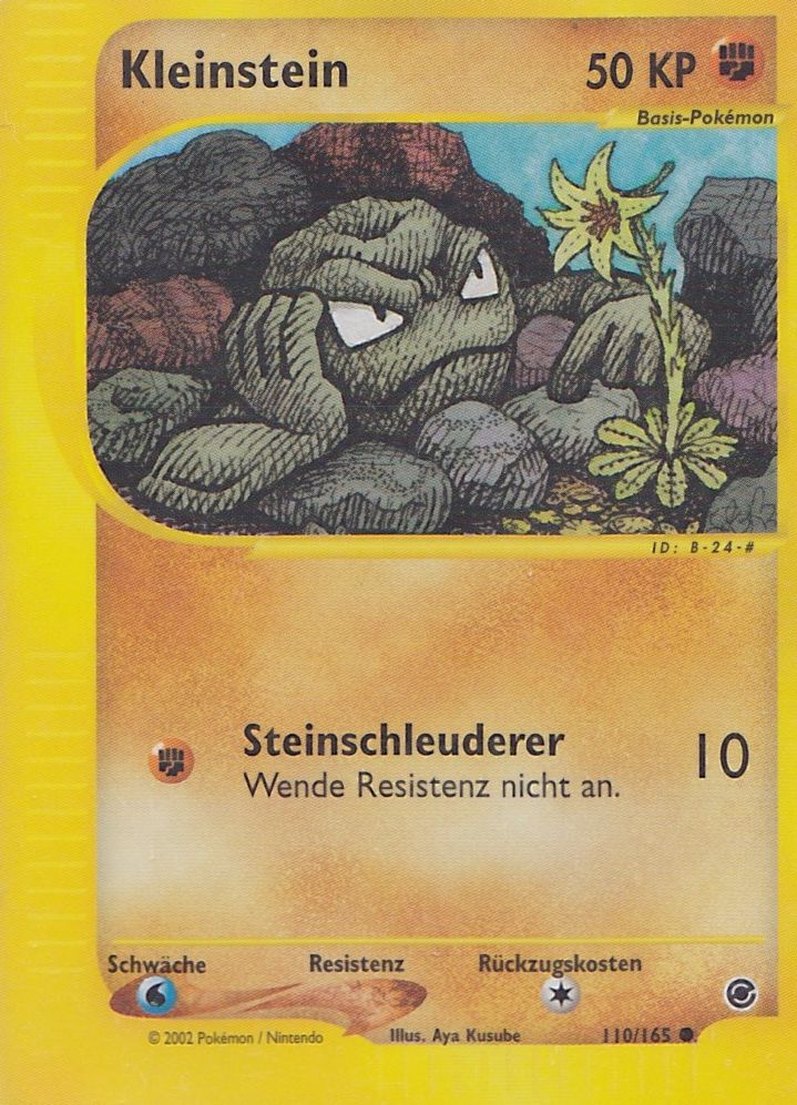 Kleinstein 110 — Expedition Base Set (German Pokémon TCG card)