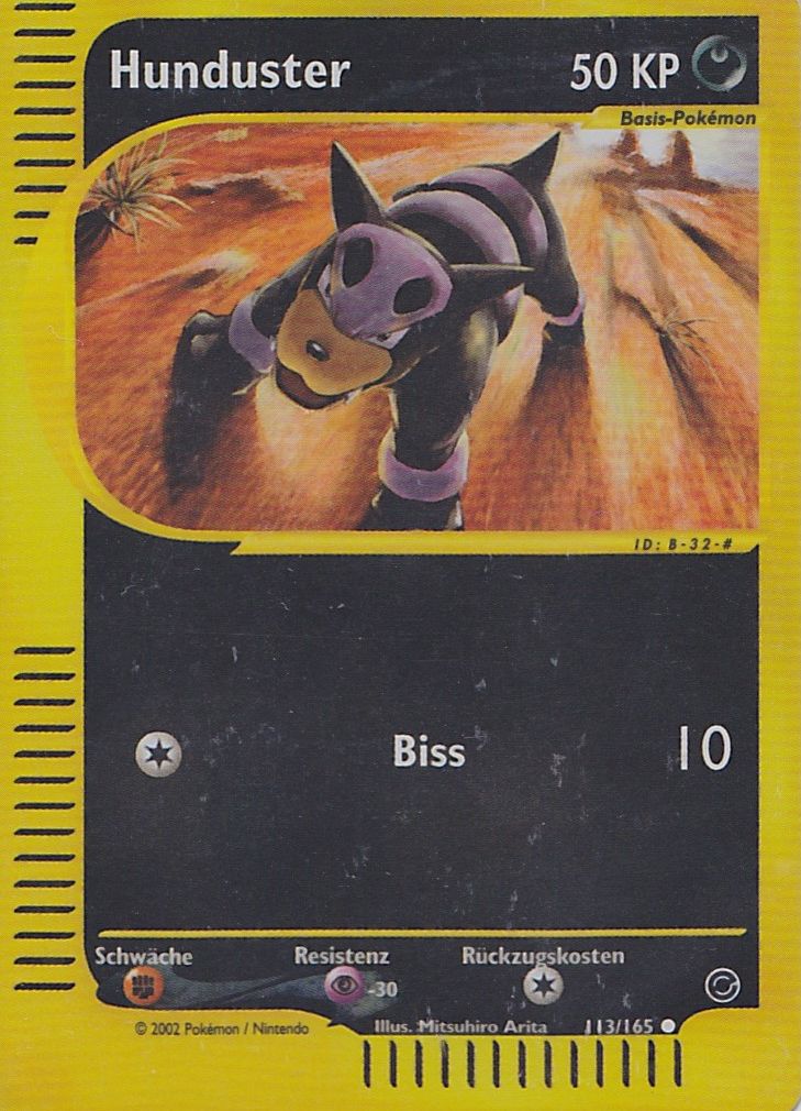 Hunduster 113 — Expedition Base Set (German Pokémon TCG card)