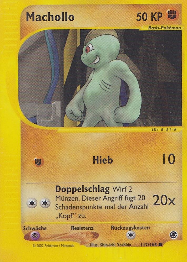 Machollo 117 — Expedition Base Set (German Pokémon TCG card)