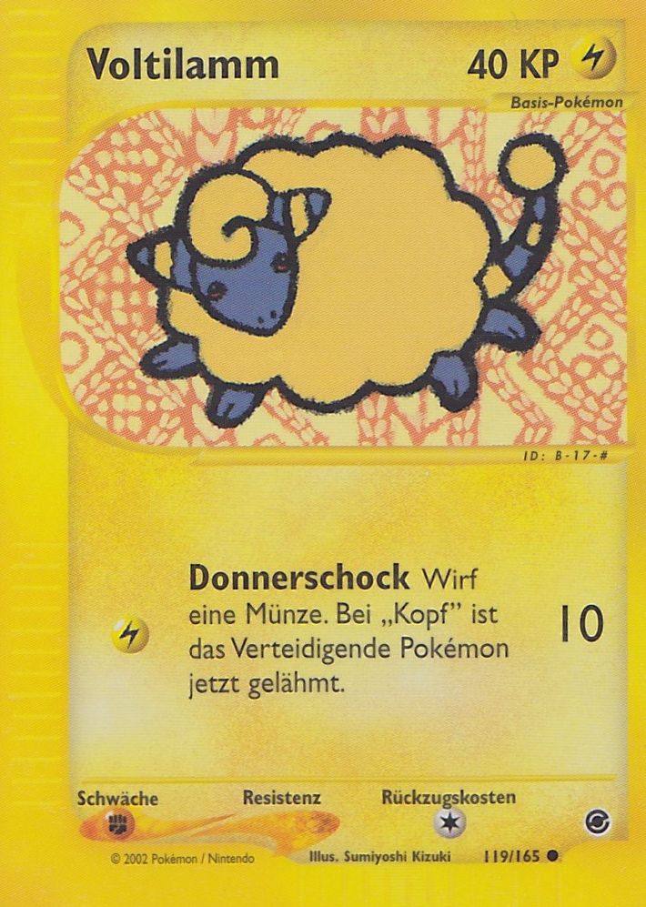 Voltilamm 119 — Expedition Base Set (German Pokémon TCG card)