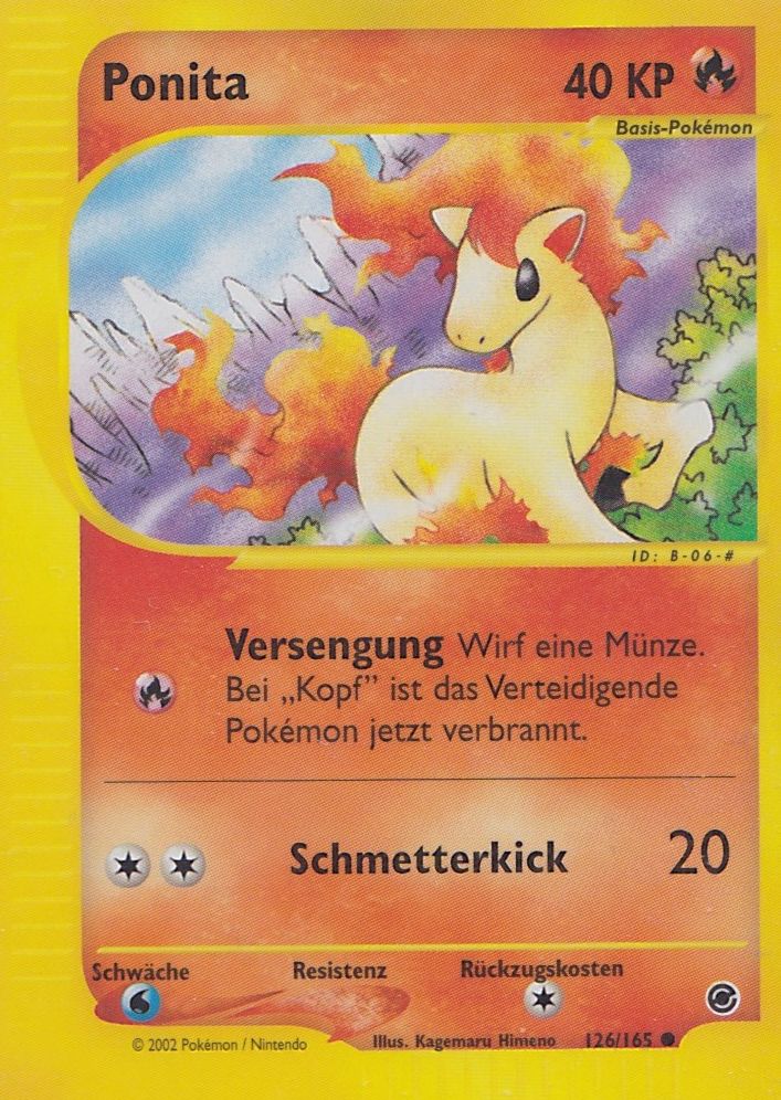 Ponita 126 — Expedition Base Set (German Pokémon TCG card)