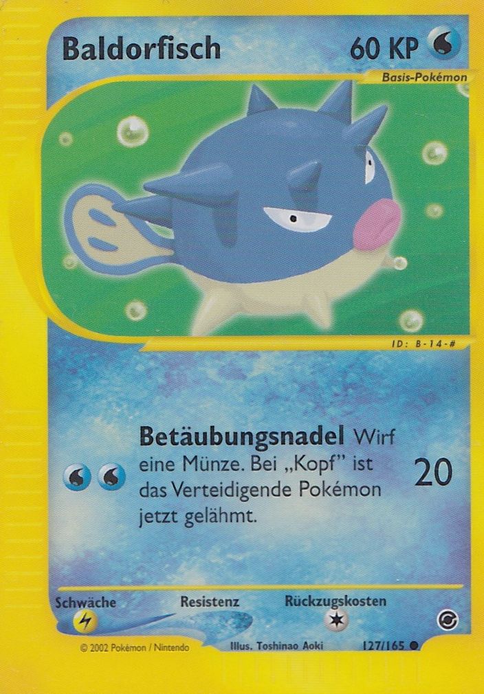 Baldorfish 127 — Expedition Base Set (German Pokémon TCG card)