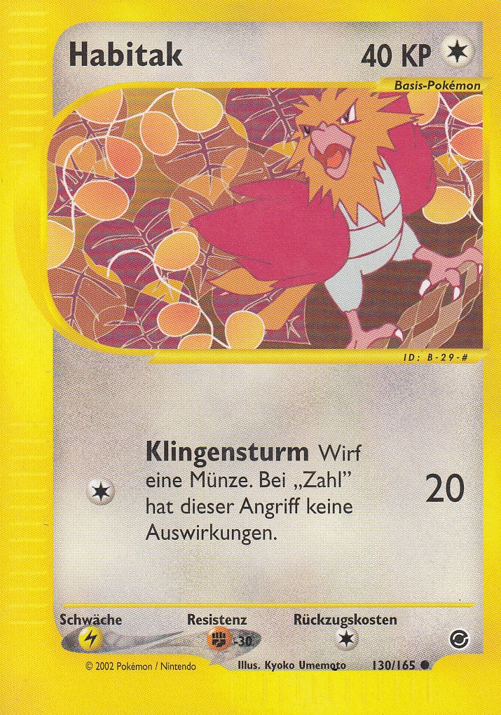 Habitak 130 — Expedition Base Set (German Pokémon TCG card)