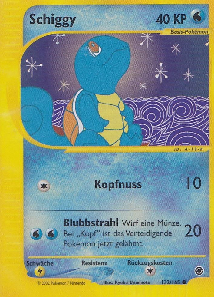 Schiggy 132 — Expedition Base Set (German Pokémon TCG card)