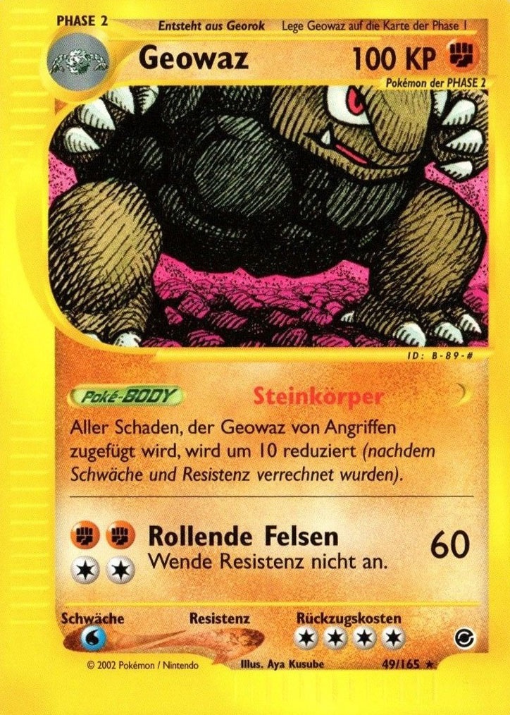 Geowaz 14 — Expedition Base Set (German Pokémon TCG card)