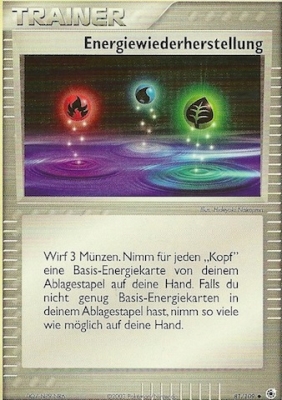 Energiewiederherstellung 141 — Expedition Base Set (German Pokémon TCG card)
