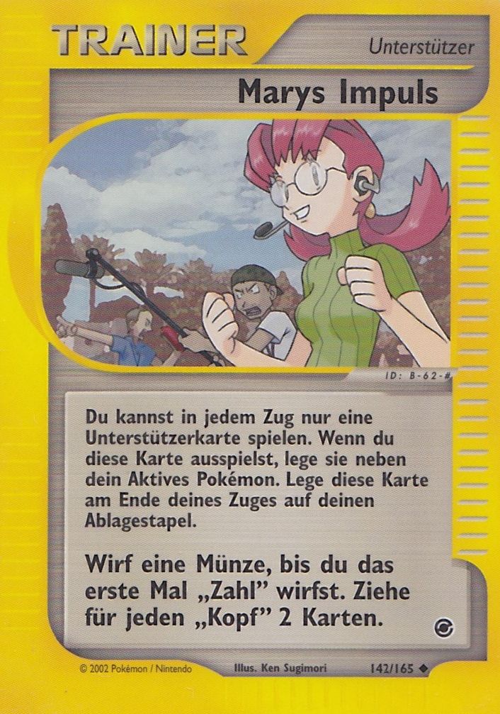 Mary's Impulse* 142 — Expedition Base Set (German Pokémon TCG card)