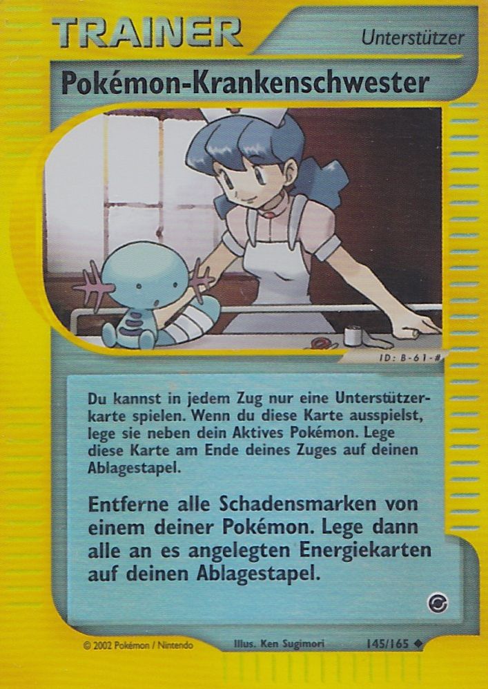 Pokémon-Krankenschwester 145 — Expedition Base Set (German Pokémon TCG card)