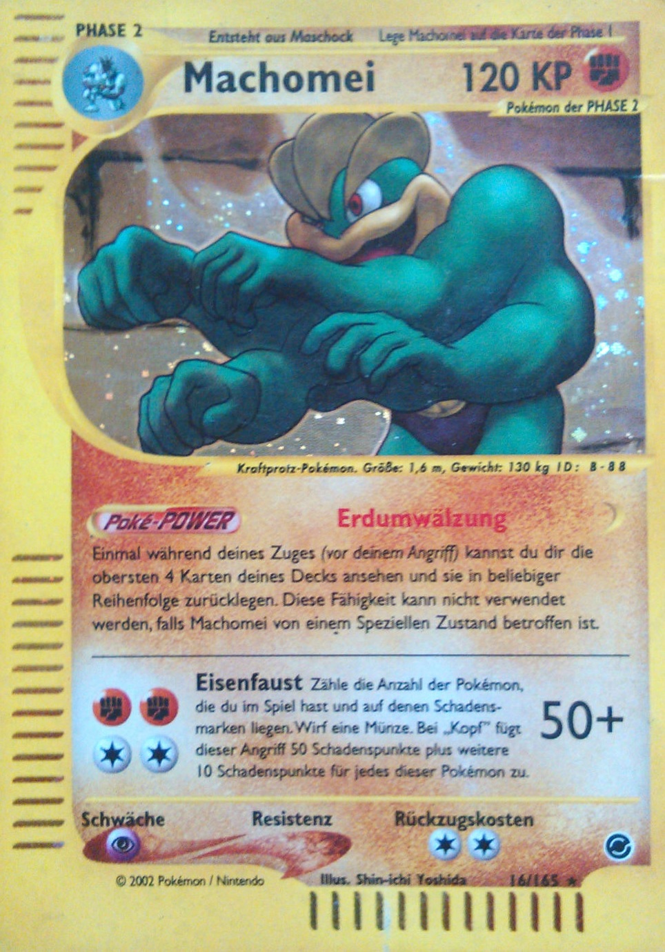 Machomei 16 — Expedition Base Set (German Pokémon TCG card)