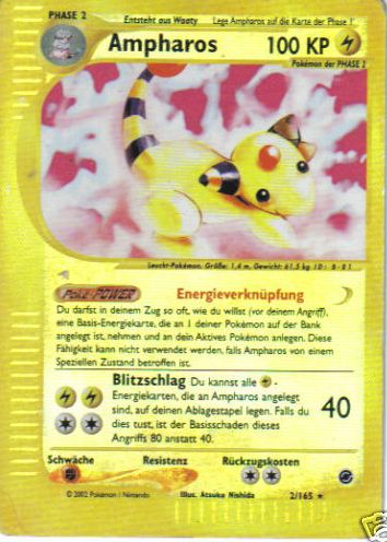 Ampharos 34 — Expedition Base Set (German Pokémon TCG card)