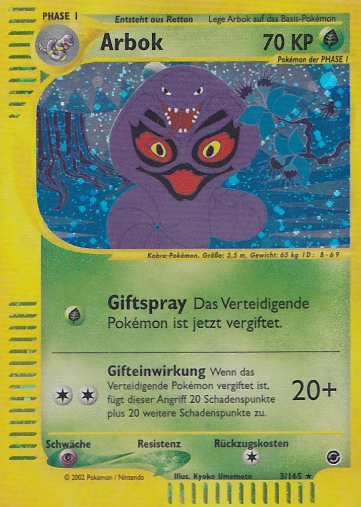 Arbok 35 — Expedition Base Set (German Pokémon TCG card)