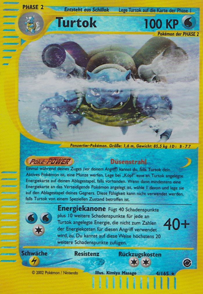 Turtok 37 — Expedition Base Set (German Pokémon TCG card)