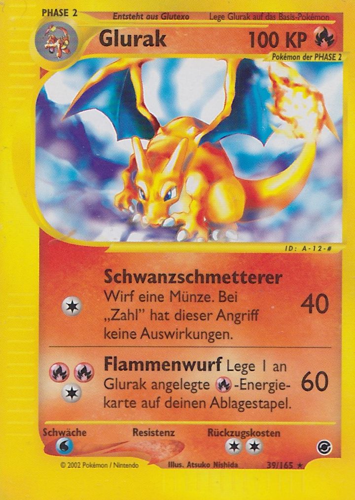 Glurak 39 — Expedition Base Set (German Pokémon TCG card)
