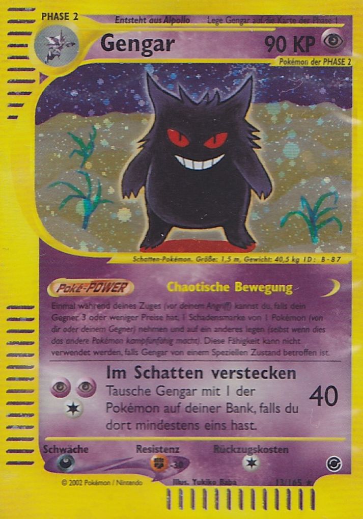 Gengar 48 — Expedition Base Set (German Pokémon TCG card)