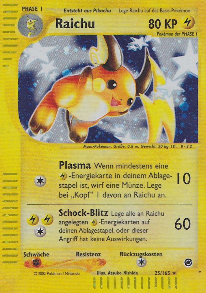 Raichu 61 — Expedition Base Set (German Pokémon TCG card)