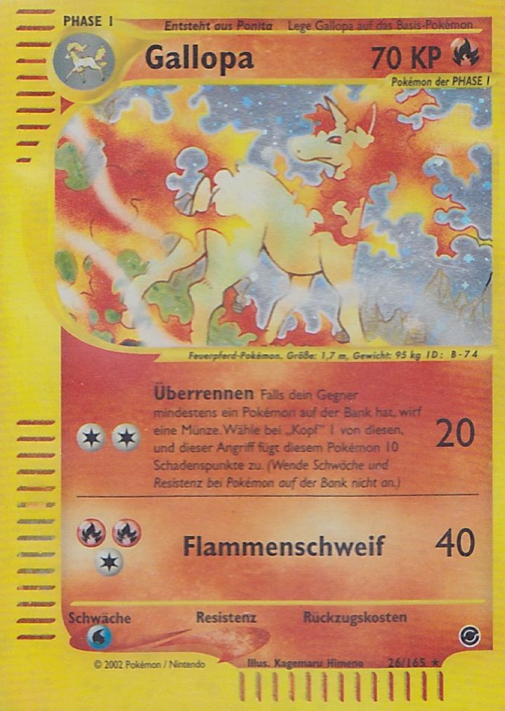 Gallopa 62 — Expedition Base Set (German Pokémon TCG card)