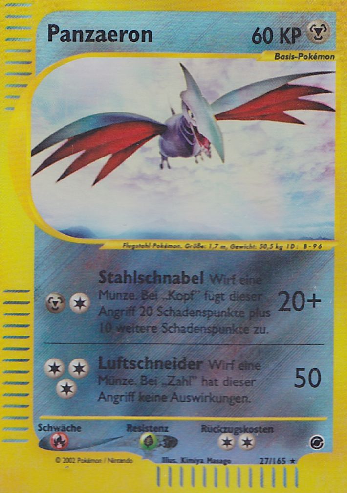 Panzaeron 63 — Expedition Base Set (German Pokémon TCG card)