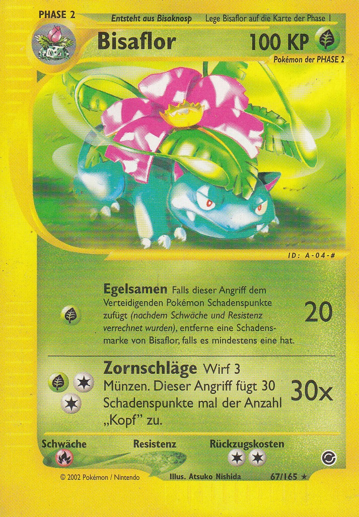 Bisaflor 67 — Expedition Base Set (German Pokémon TCG card)