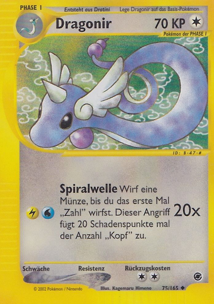 Dragonir 75 — Expedition Base Set (German Pokémon TCG card)