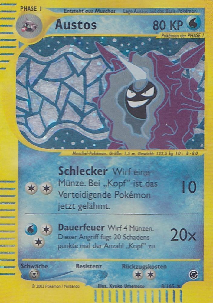 Austos 8 — Expedition Base Set (German Pokémon TCG card)