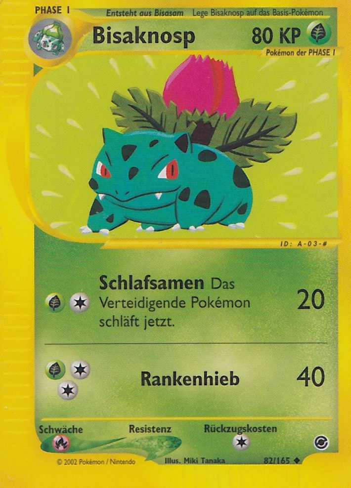 Bisaknosp 82 — Expedition Base Set (German Pokémon TCG card)