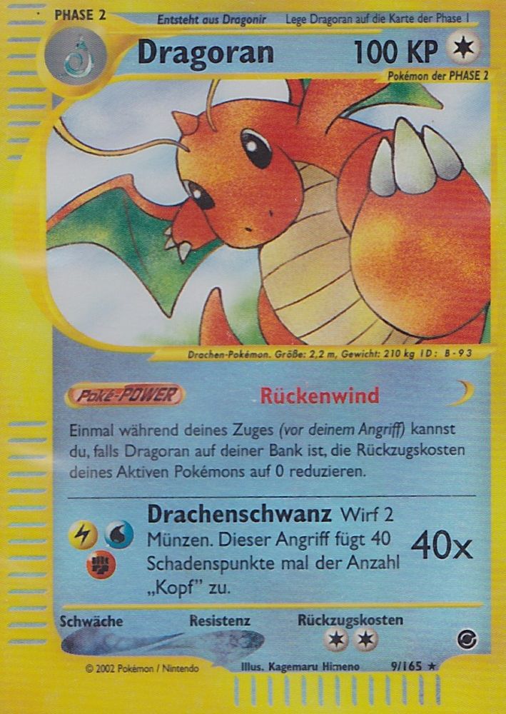 Dragoran 9 — Expedition Base Set (German Pokémon TCG card)