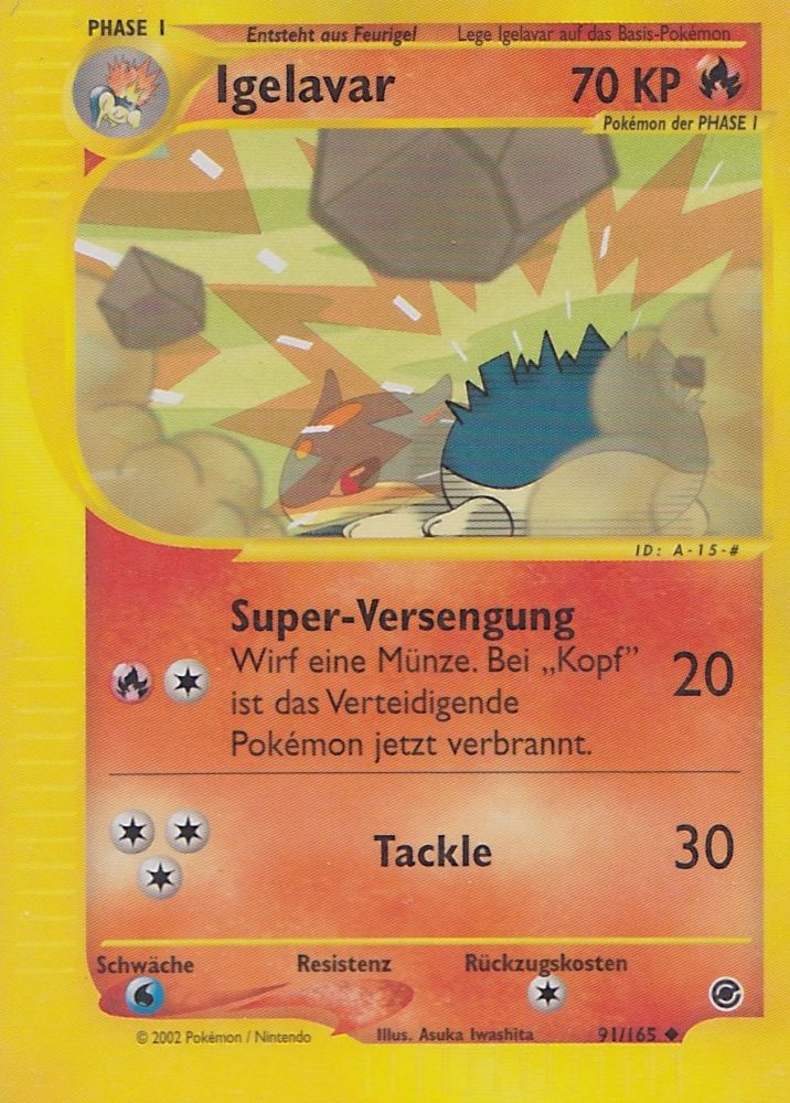 Igelavar 91 — Expedition Base Set (German Pokémon TCG card)