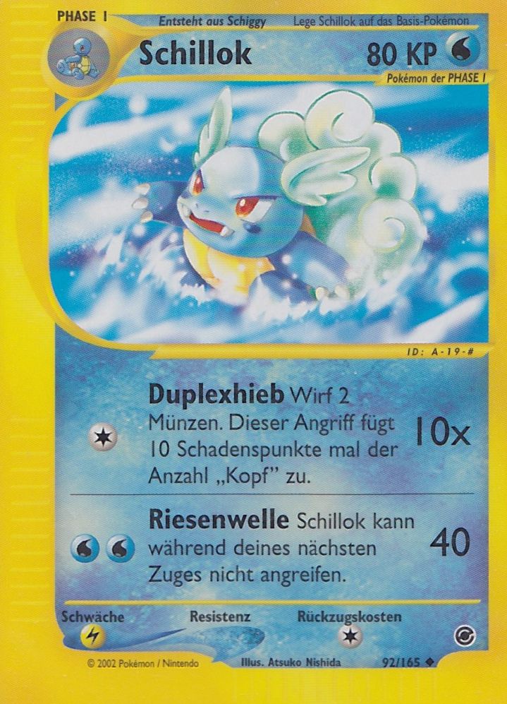 Schillok 92 — Expedition Base Set (German Pokémon TCG card)