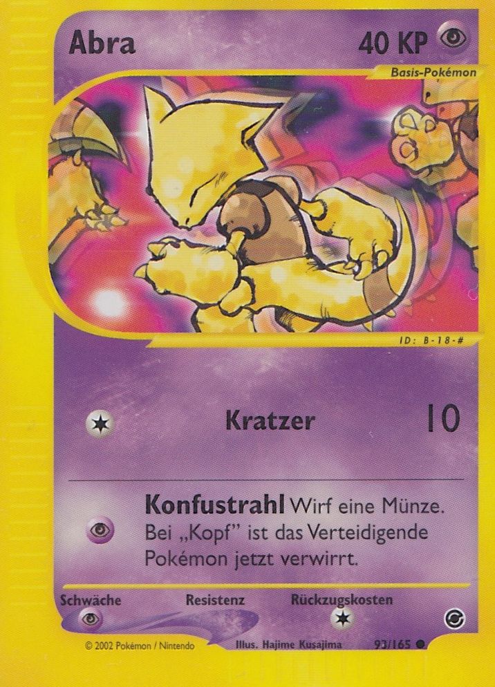 Abra 93 — Expedition Base Set (German Pokémon TCG card)