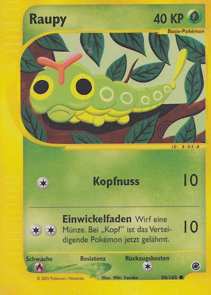 Raupy 96 — Expedition Base Set (German Pokémon TCG card)