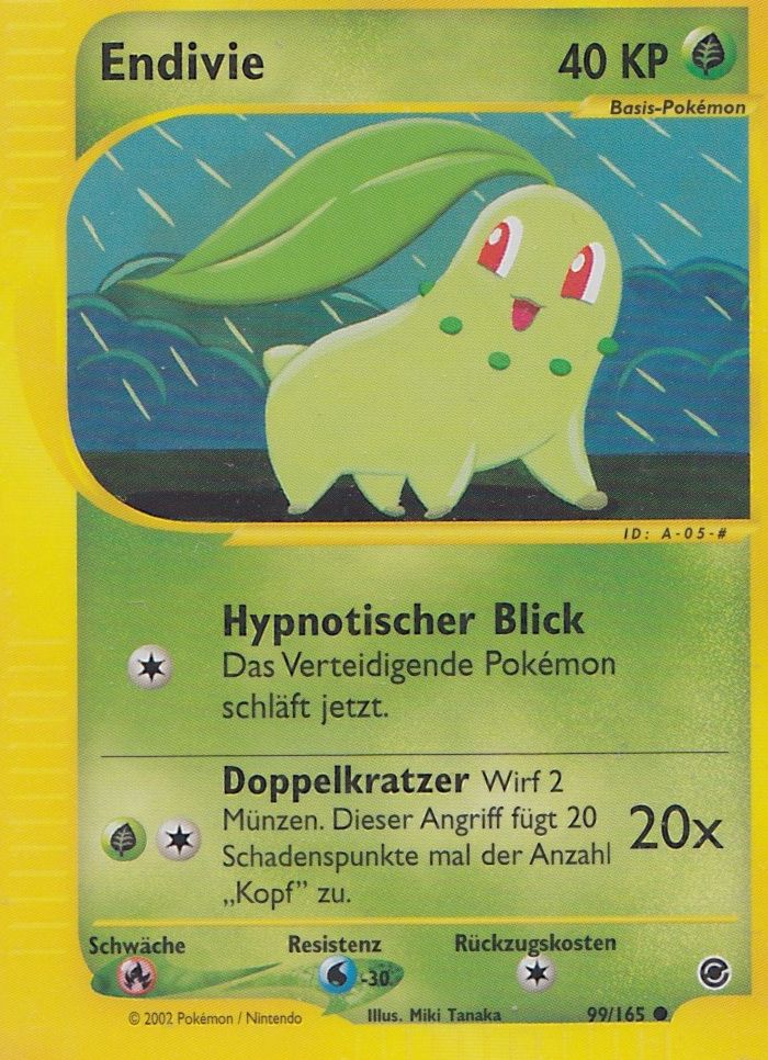 Endivie 99 — Expedition Base Set (German Pokémon TCG card)