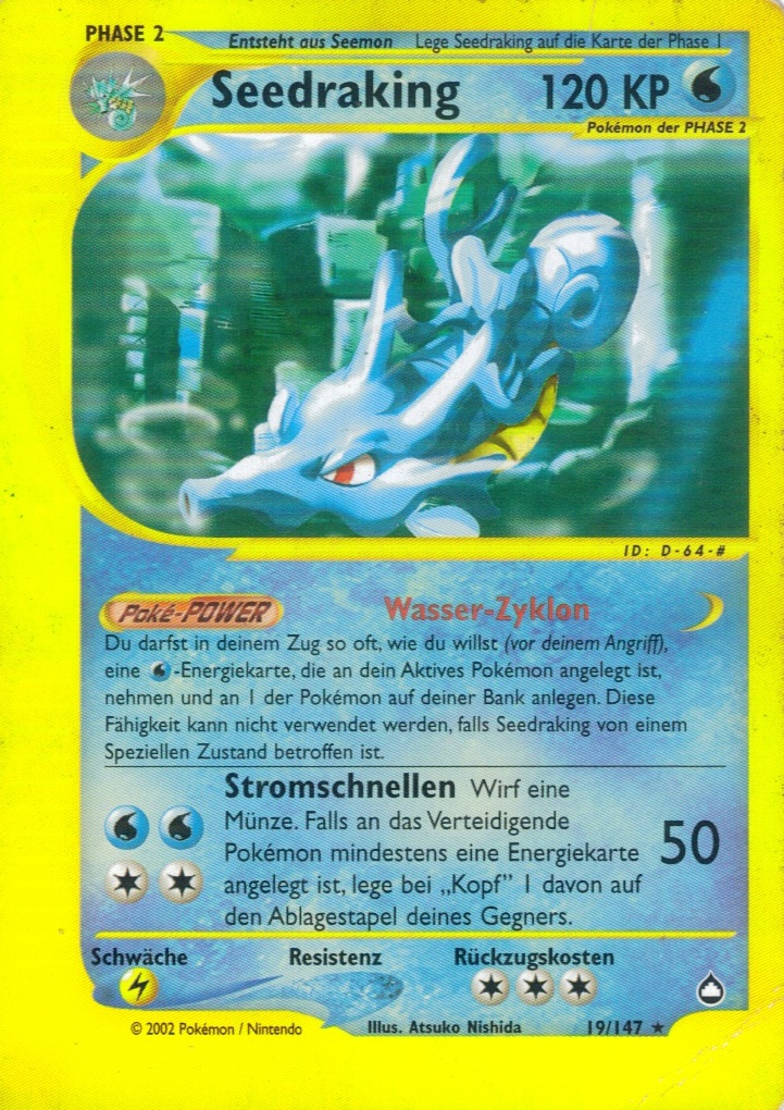 Seedraking 19 — Aquapolis (German Pokémon TCG card)