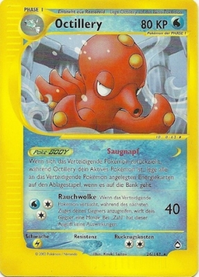 Octillery 26 — Aquapolis (German Pokémon TCG card)