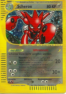 Scherox 32 — Aquapolis (German Pokémon TCG card)